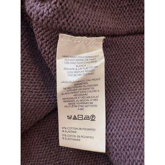 We The Free Free People Ella Roll Neck Knit Sweater Women's Brown L Oversized - Picture 6 of 8